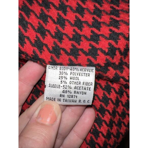 Vintage JH Collectibles Trench Coat Womens Size 4 Red Duster With Liner - Picture 13 of 16